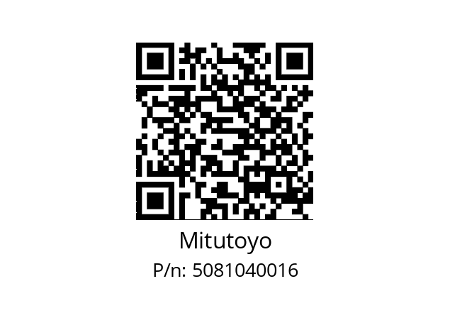   Mitutoyo 5081040016