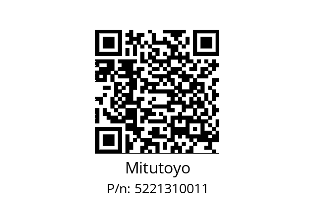   Mitutoyo 5221310011