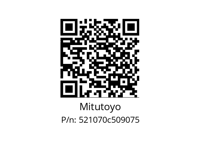   Mitutoyo 521070c509075