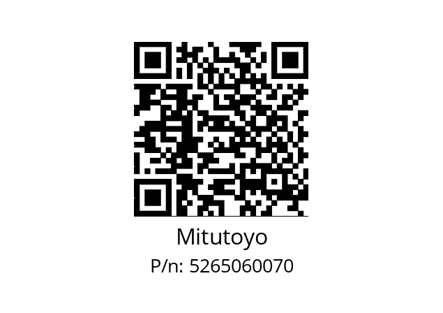   Mitutoyo 5265060070