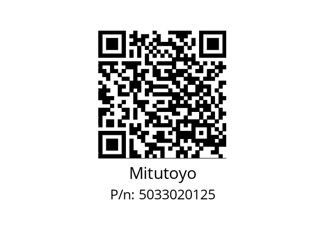   Mitutoyo 5033020125