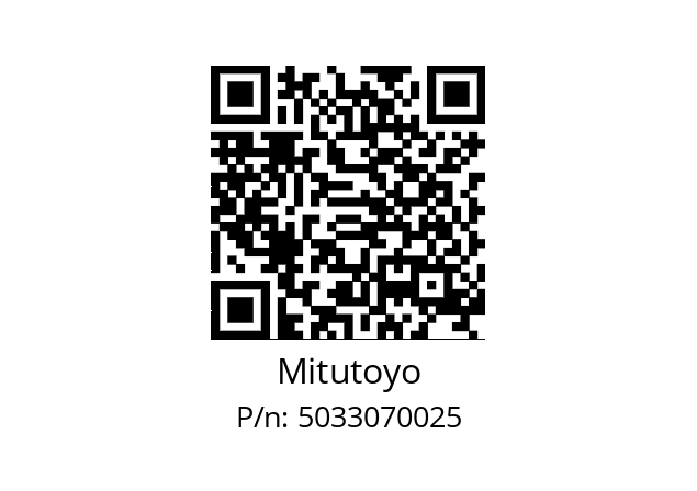   Mitutoyo 5033070025