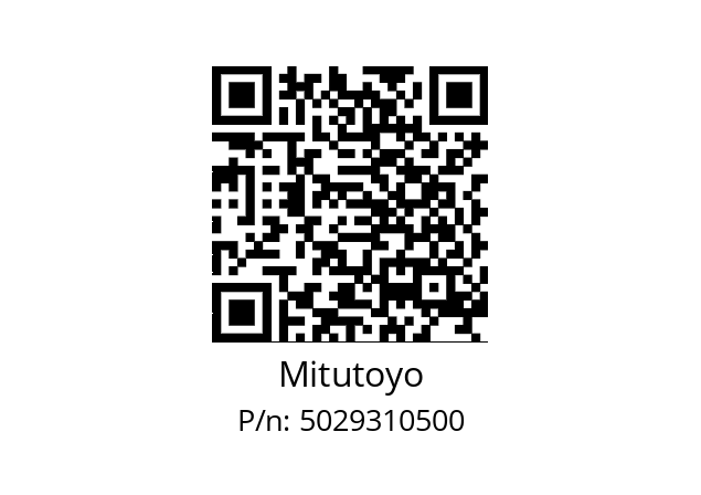   Mitutoyo 5029310500