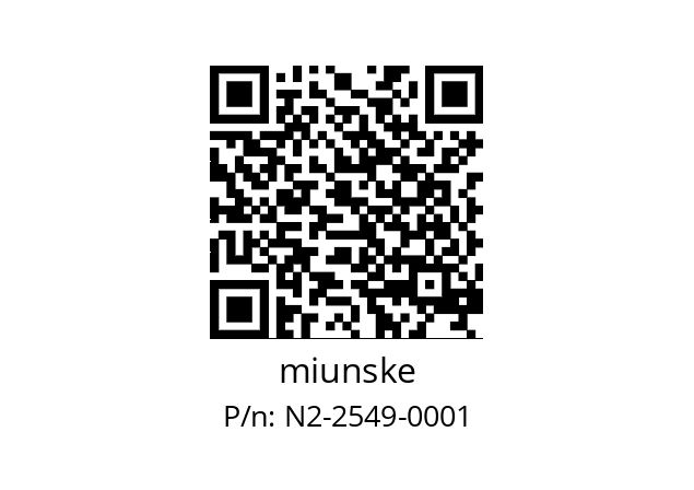   miunske N2-2549-0001