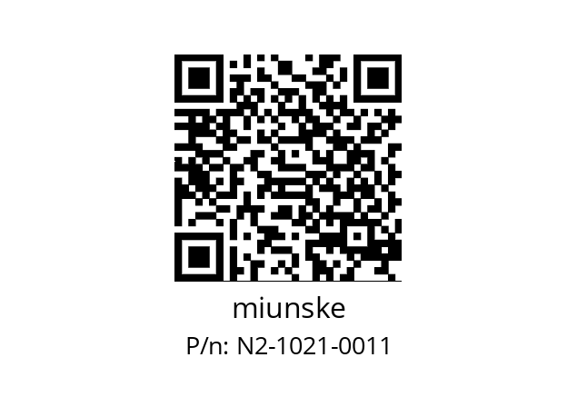   miunske N2-1021-0011