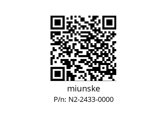   miunske N2-2433-0000