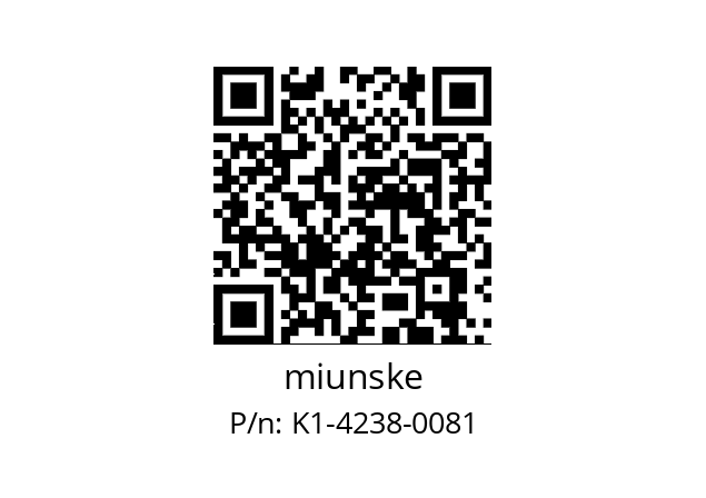   miunske K1-4238-0081