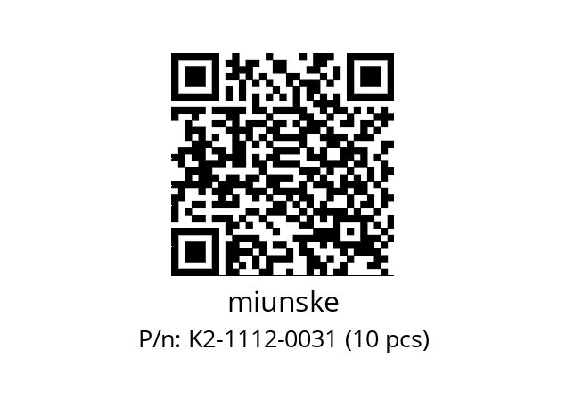   miunske K2-1112-0031 (10 pcs)