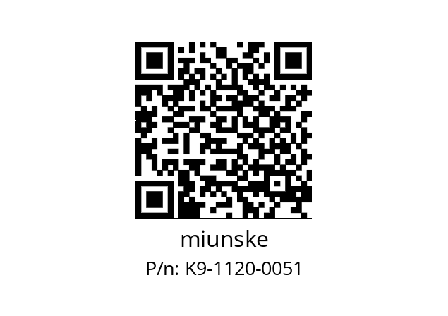   miunske K9-1120-0051