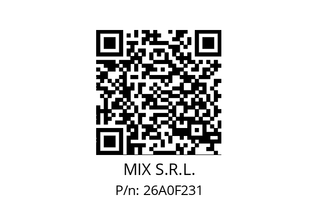   MIX S.R.L. 26A0F231