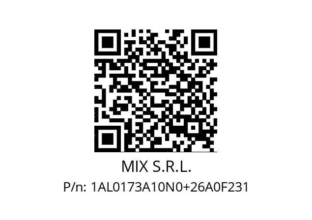   MIX S.R.L. 1AL0173A10N0+26A0F231