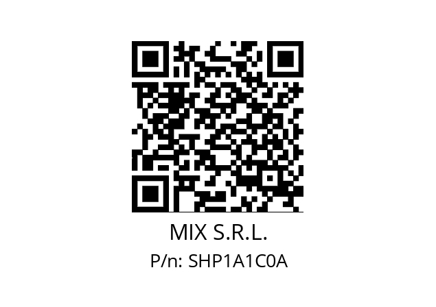   MIX S.R.L. SHP1A1C0A