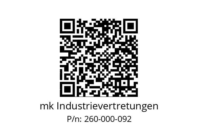   mk Industrievertretungen 260-000-092