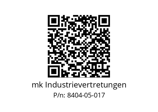   mk Industrievertretungen 8404-05-017