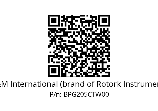   M&M International (brand of Rotork Instruments) BPG205CTW00