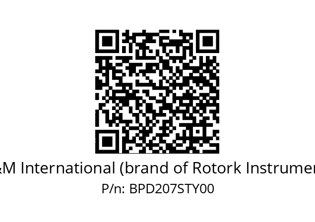   M&M International (brand of Rotork Instruments) BPD207STY00