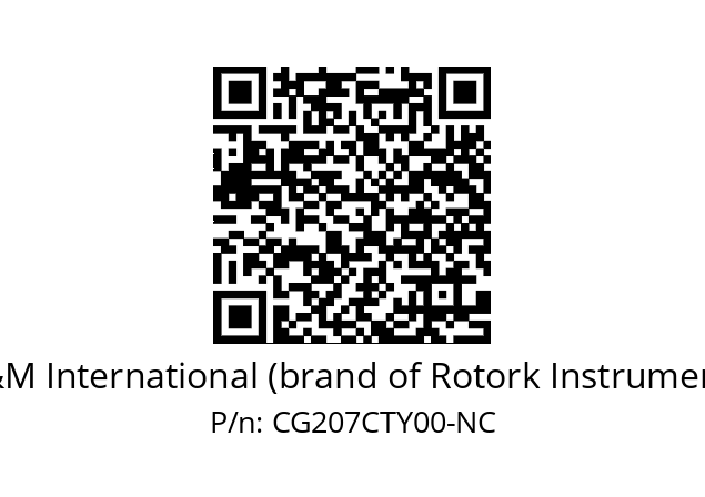   M&M International (brand of Rotork Instruments) CG207CTY00-NC