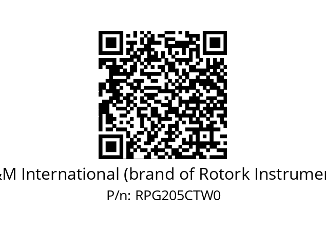   M&M International (brand of Rotork Instruments) RPG205CTW0