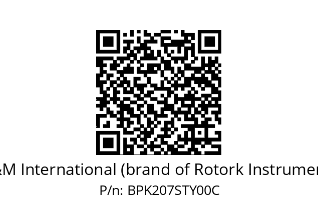   M&M International (brand of Rotork Instruments) BPK207STY00C