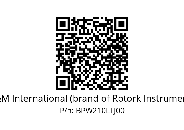   M&M International (brand of Rotork Instruments) BPW210LTJ00