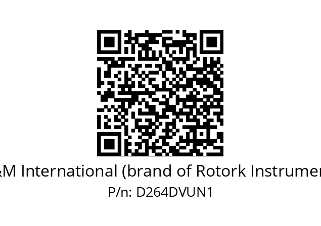   M&M International (brand of Rotork Instruments) D264DVUN1