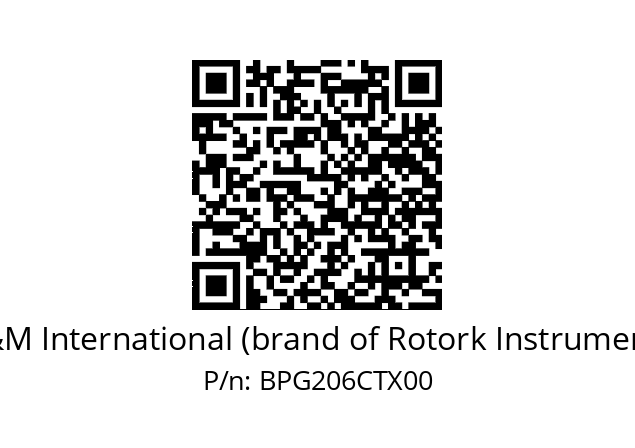   M&M International (brand of Rotork Instruments) BPG206CTX00