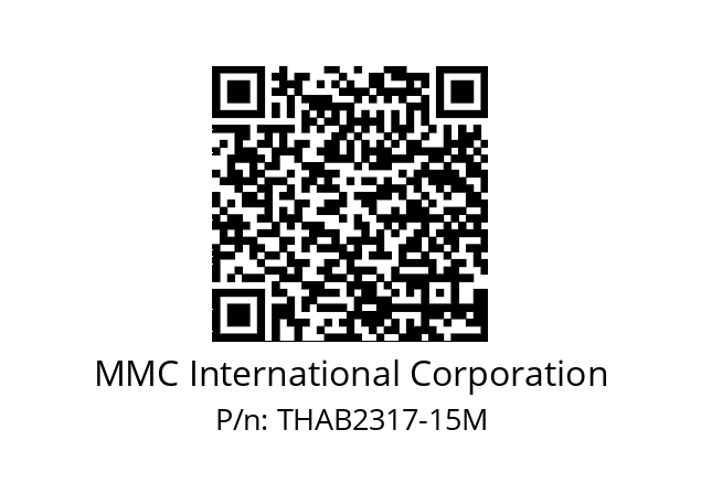   MMC International Corporation THAB2317-15M