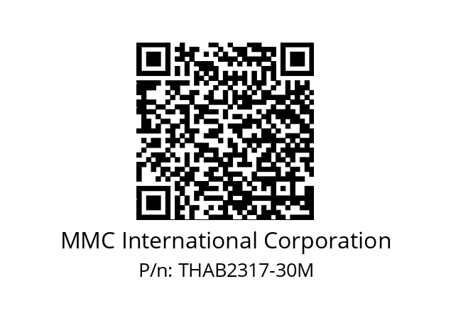   MMC International Corporation THAB2317-30M