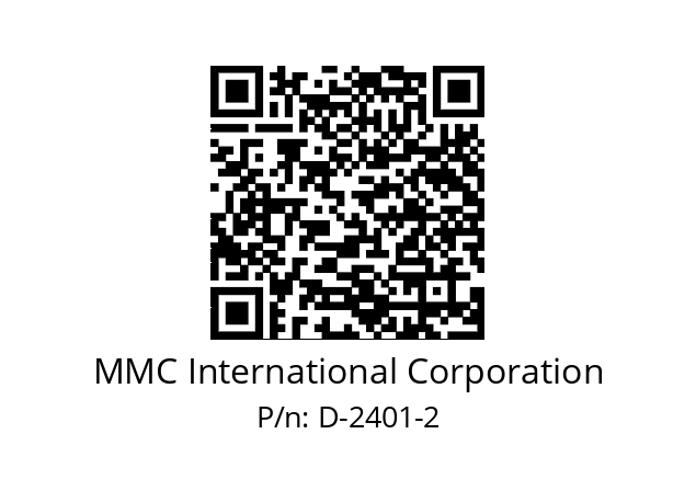   MMC International Corporation D-2401-2