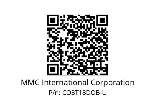   MMC International Corporation CO3T18DOB-U