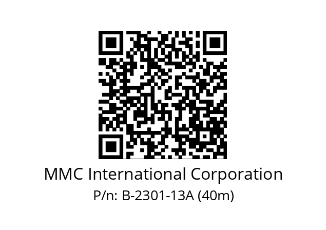   MMC International Corporation B-2301-13A (40m)