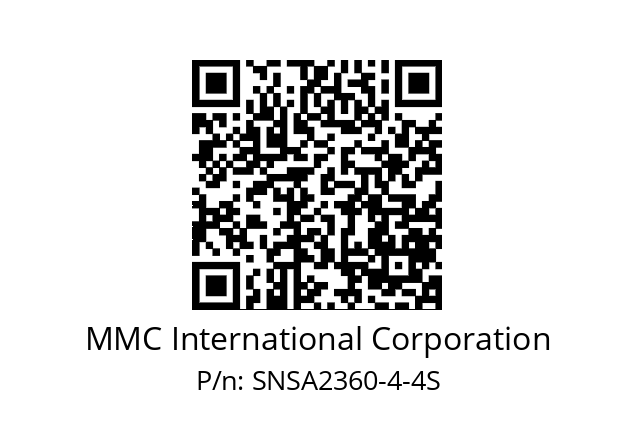   MMC International Corporation SNSA2360-4-4S