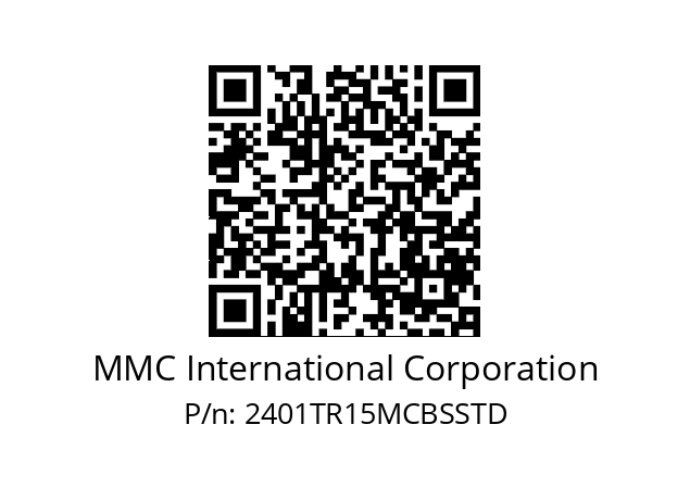   MMC International Corporation 2401TR15MCBSSTD