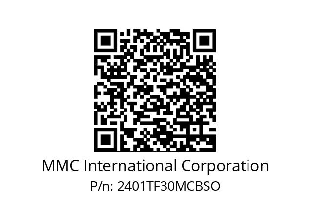   MMC International Corporation 2401TF30MCBSO