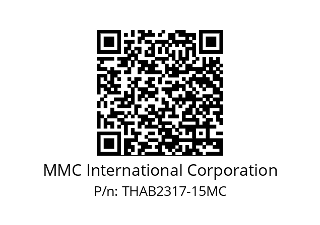   MMC International Corporation THAB2317-15MC