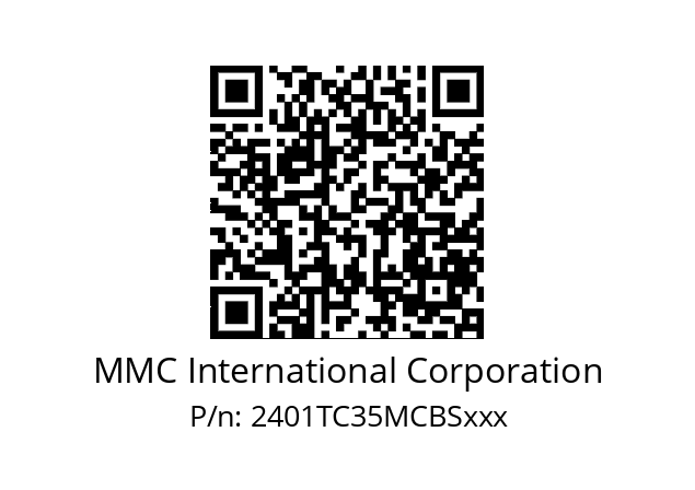   MMC International Corporation 2401TC35MCBSxxx