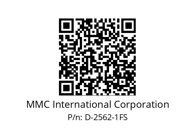   MMC International Corporation D-2562-1FS