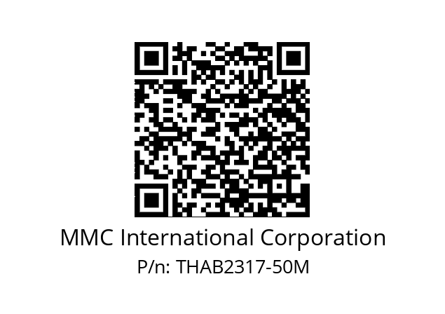   MMC International Corporation THAB2317-50M