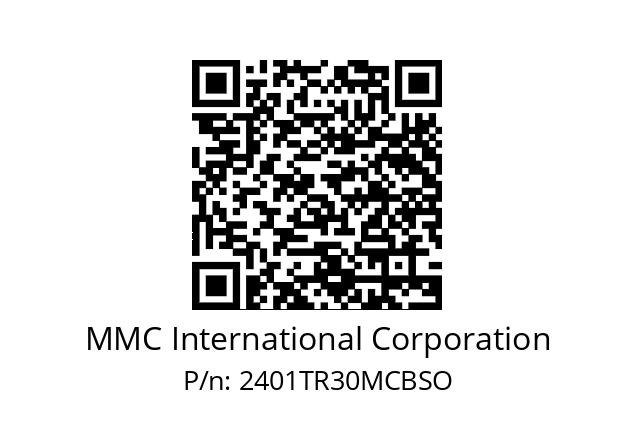   MMC International Corporation 2401TR30MCBSO