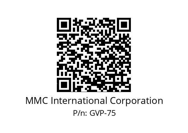   MMC International Corporation GVP-75