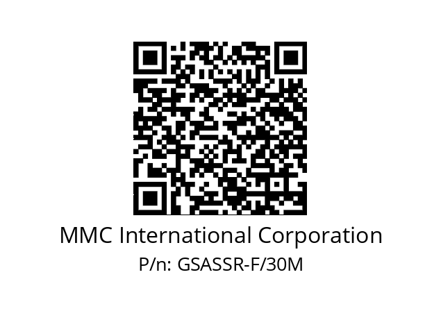   MMC International Corporation GSASSR-F/30M