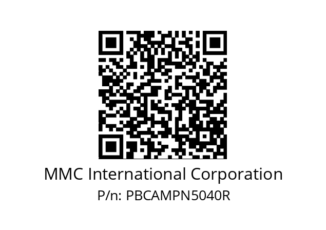   MMC International Corporation PBCAMPN5040R