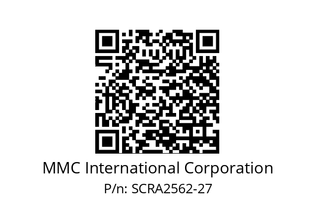   MMC International Corporation SCRA2562-27