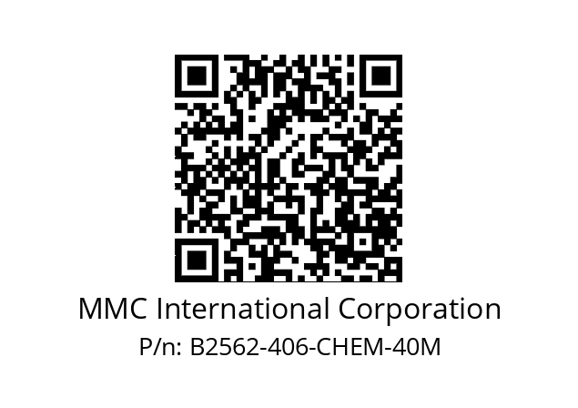   MMC International Corporation B2562-406-CHEM-40M