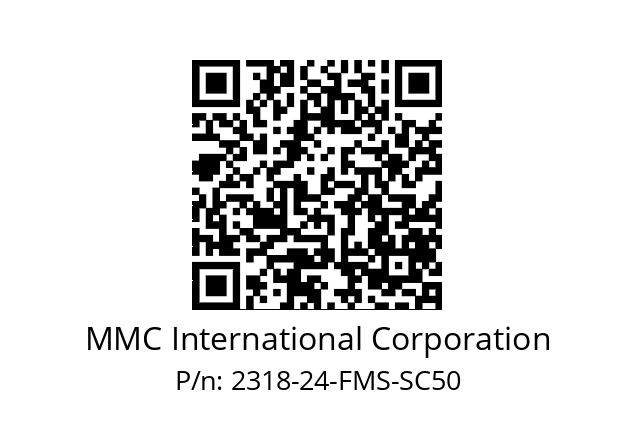   MMC International Corporation 2318-24-FMS-SC50