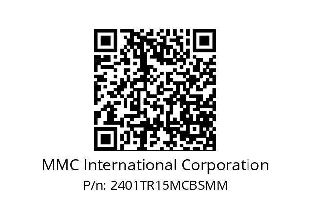   MMC International Corporation 2401TR15MCBSMM