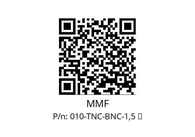   MMF 010-TNC-BNC-1,5 	