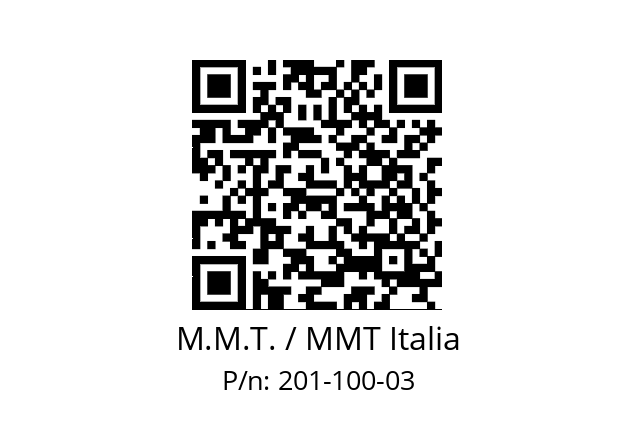   M.M.T. / MMT Italia 201-100-03