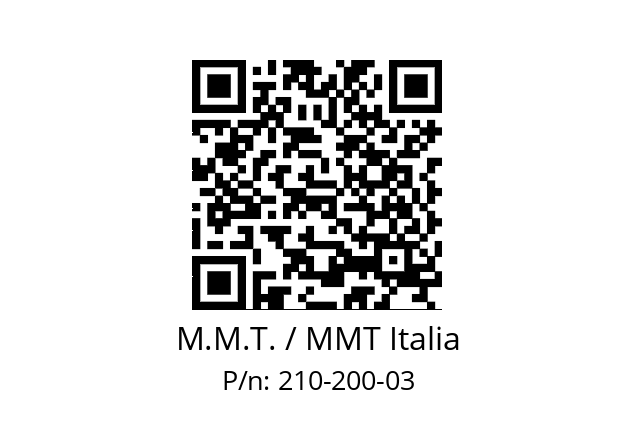   M.M.T. / MMT Italia 210-200-03