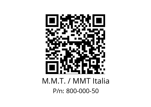   M.M.T. / MMT Italia 800-000-50